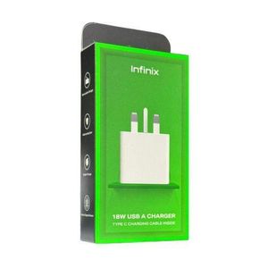 Infinix 18W Fast Charger U180XKC + XDC13 Type-C Charging Kit view 2