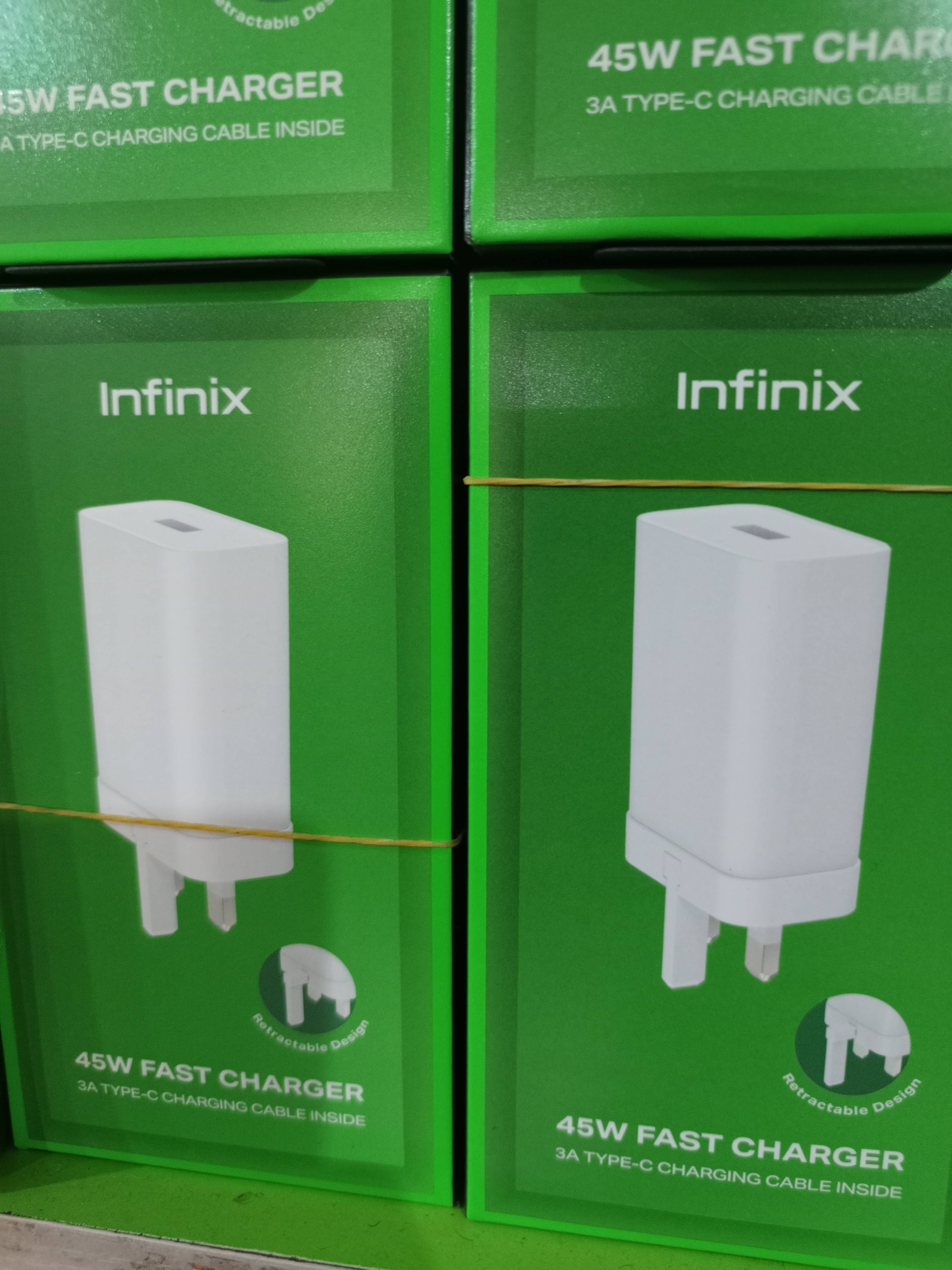 Infinix 45W Fast Charger U450XKB + XDC13 tType-C Fast Charging Kit view 3