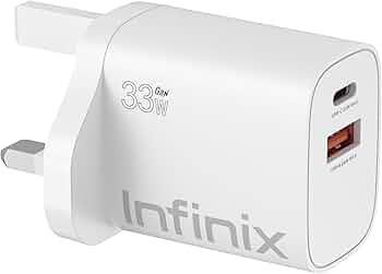 Infinix 33W GaN Charger XC33UK + XDC53 Fast Charging Kit